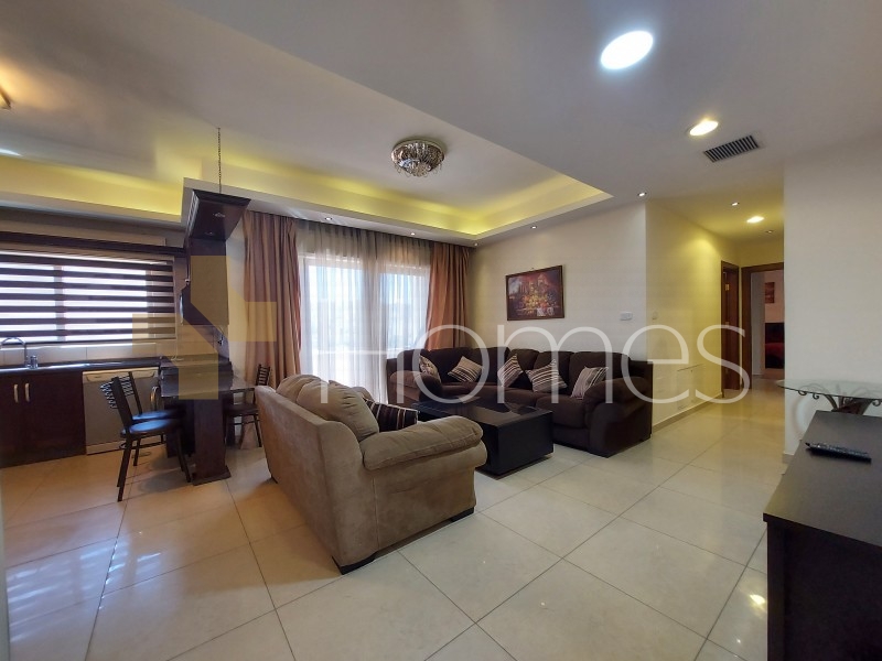 Furnished  ground floor apartment for rent in  Abdoun, building area 115m