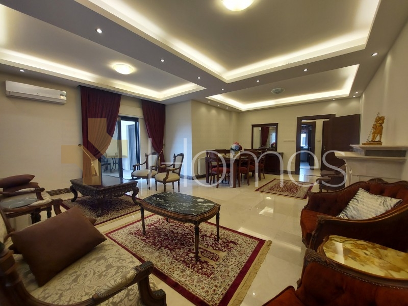 شقة طابق ثالث مفروشة للايجار في عبدون بمساحة بناء 198م