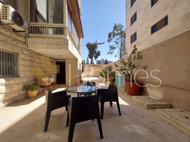Apartment with garden for rent in Jabal Amman 100m