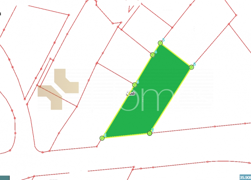 Commercial land for rent in the third circle, with land area of 2,834m