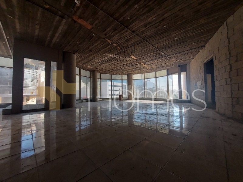 Unfinished office for rent in Wadi Saqra, with an office area of 200m