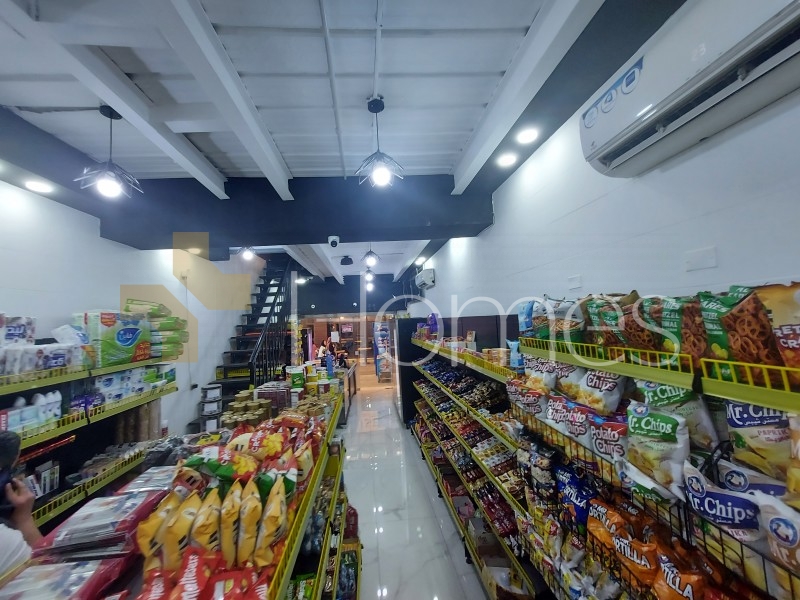 Well operating equipped supermarket in Dahiet Al Amir Rashid of 82m
