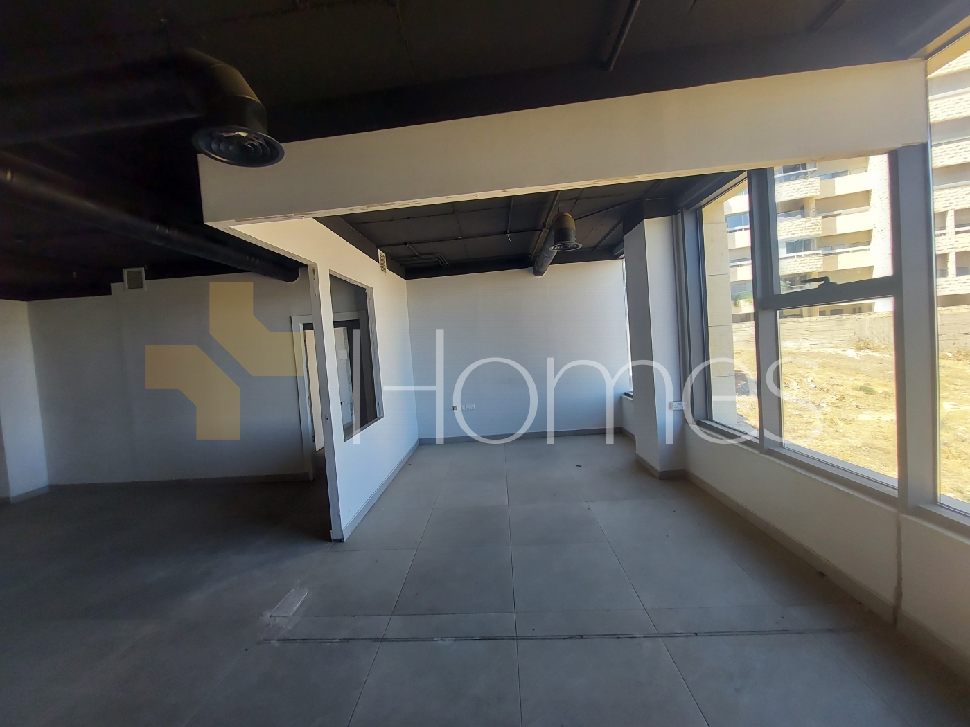 Fifth floor office for rent in Abdoun with an office area of 127m