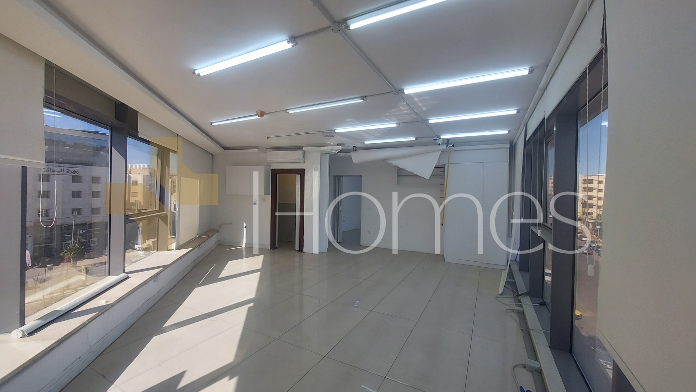 3rd floor office with a prime view of the 6th Circle Towers for rent 