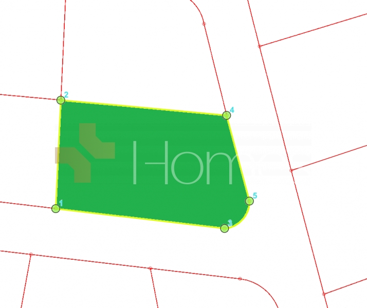 Land for sale on two streets in Naour, with an area of 1260 sqm