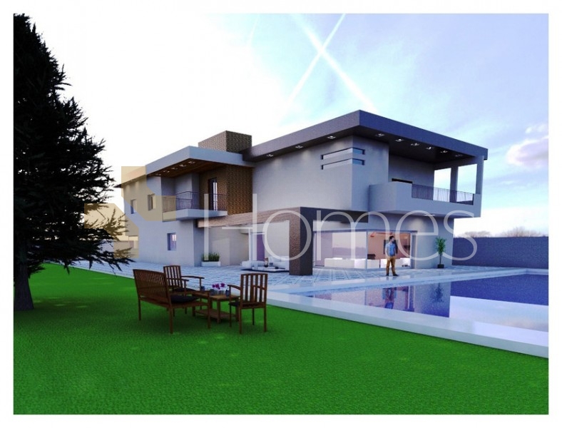 New villa on two streets for sale in Dabouq with a land area of 590m