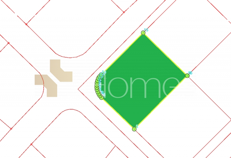 Land for sale on two streets in West Amman - AlDumaina with area 1080m