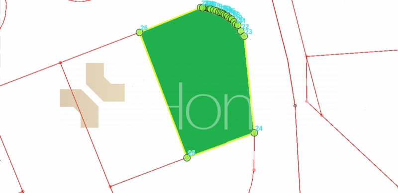 Residential land for sale in Qaryet Al Nakheel  area of 1031m
