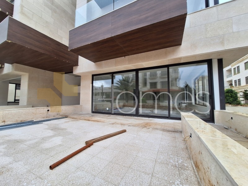 Ground floor apartment with terrace for sale in Abdoun 250m