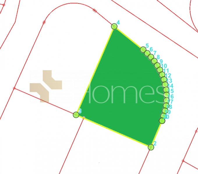 Serviced residential land for sale in Al-Dumaina, with an area of 760m