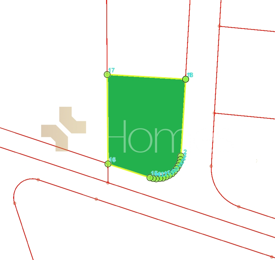 Land for sale on two street in Na'or, with a land area of 749m