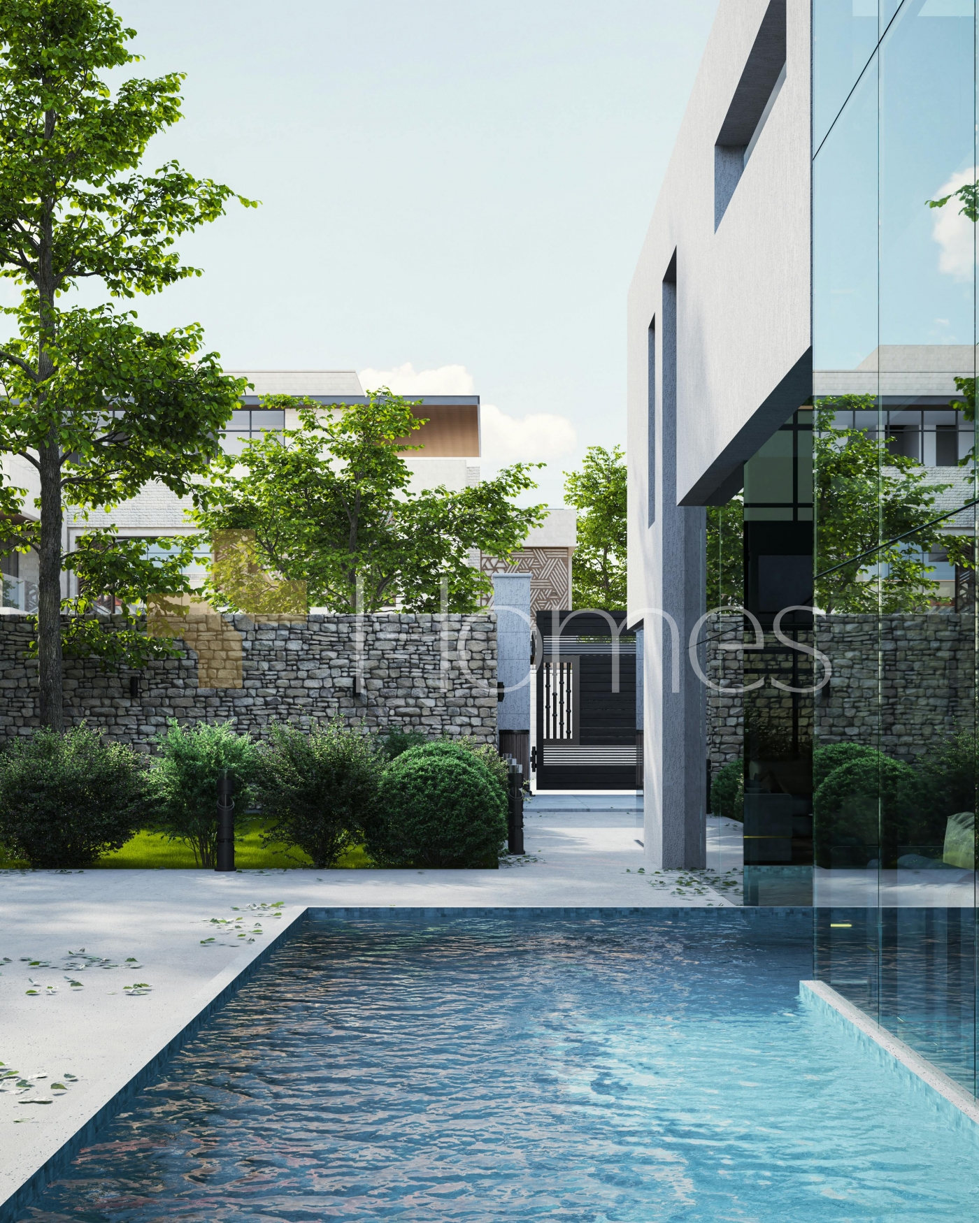 Ground floor with pool for sale in Al-Thuhair, built-up area of 440m