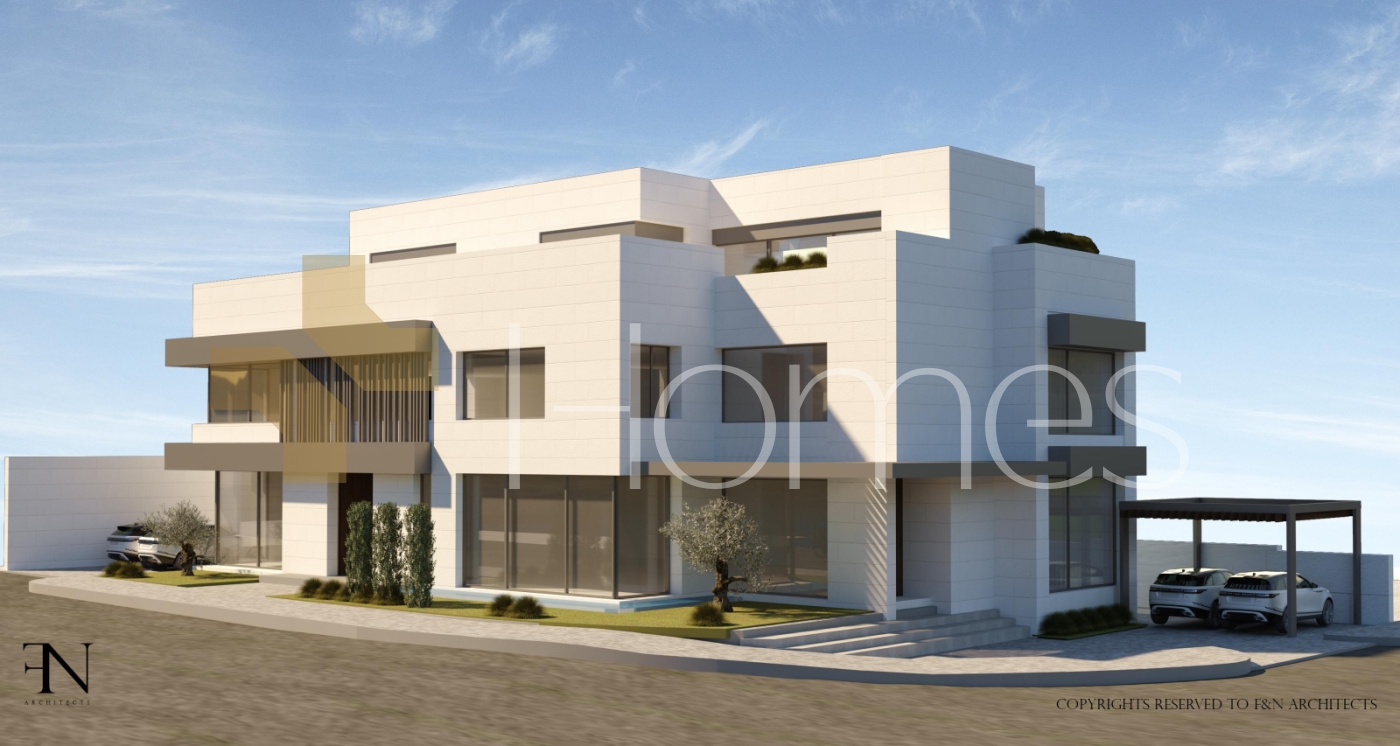 Attached villa for sale in Rujm Omaish, with a building area of 520m