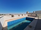 Duplex roof with a swimming pool for rent in Dabouq 200m