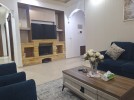 Furnished Semi ground floor apartment for rent in Al-kursi with building area of 220 m