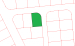 Land for sale located on two streets in Rajm Omaish , plot size 720m
