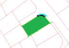 Land for sale on two streets in the Al-Bassa area with an area of 786m