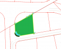 Land for sale on two street in Marj El Hamam, with an area of 738m